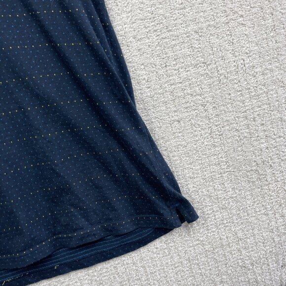 Larsson & Co Stockholm Men’s Polo Shirt Size M Blue / Yellow Polka Dot Collared - Picture 5 of 16